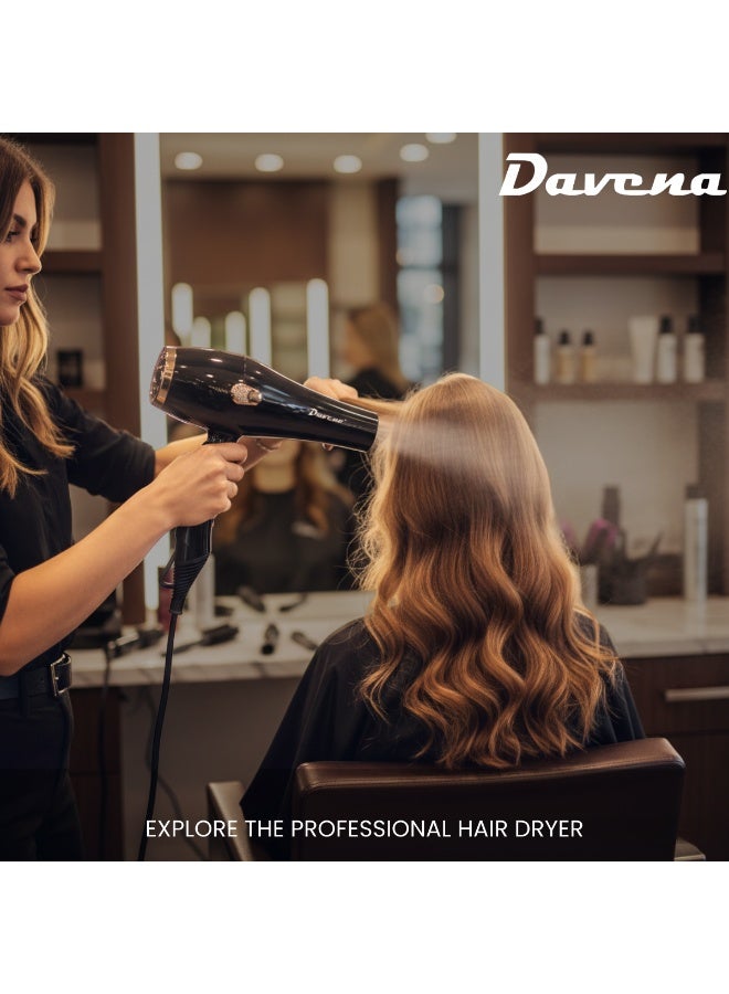 DAVENA FUTURA Professional Hair Dryer 2000W AC Motor - Image 5